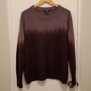 Simply Vera Wang Sweater Fade Light To Dark Purple Ombre sz XXL like new